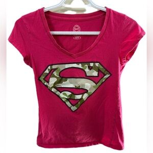 DC Comics Pink Graphic Fitted T-Shirt